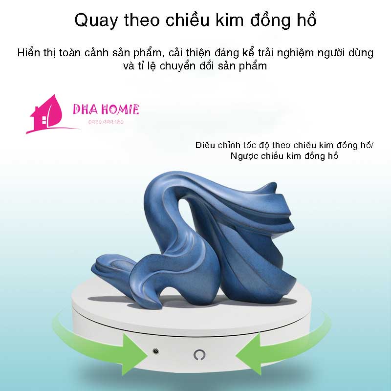 Đế xoay trưng bày sản phẩm chịu tải 80kg - Bảo hành chính hãng PULUZ - DHA HOMIE
