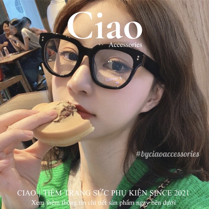 [HOẢ TỐC 1H] Kính mát/ Kính thời trang thiết kế bản vuông mã 17 trendy Ciao accessories