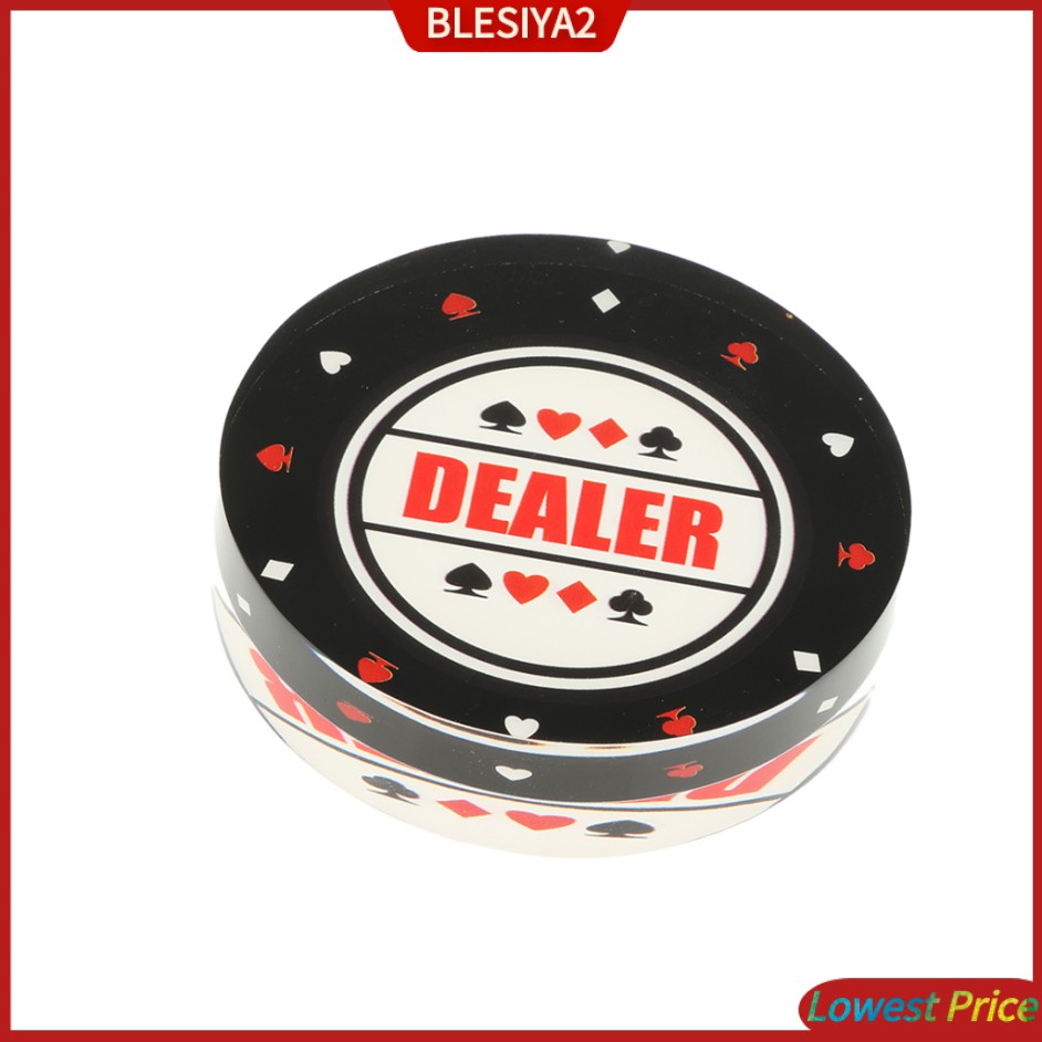 [BLESIYA2] Acrylic Dealer Button Puck for Party Casino Table Game Supplies 8cm Diameter