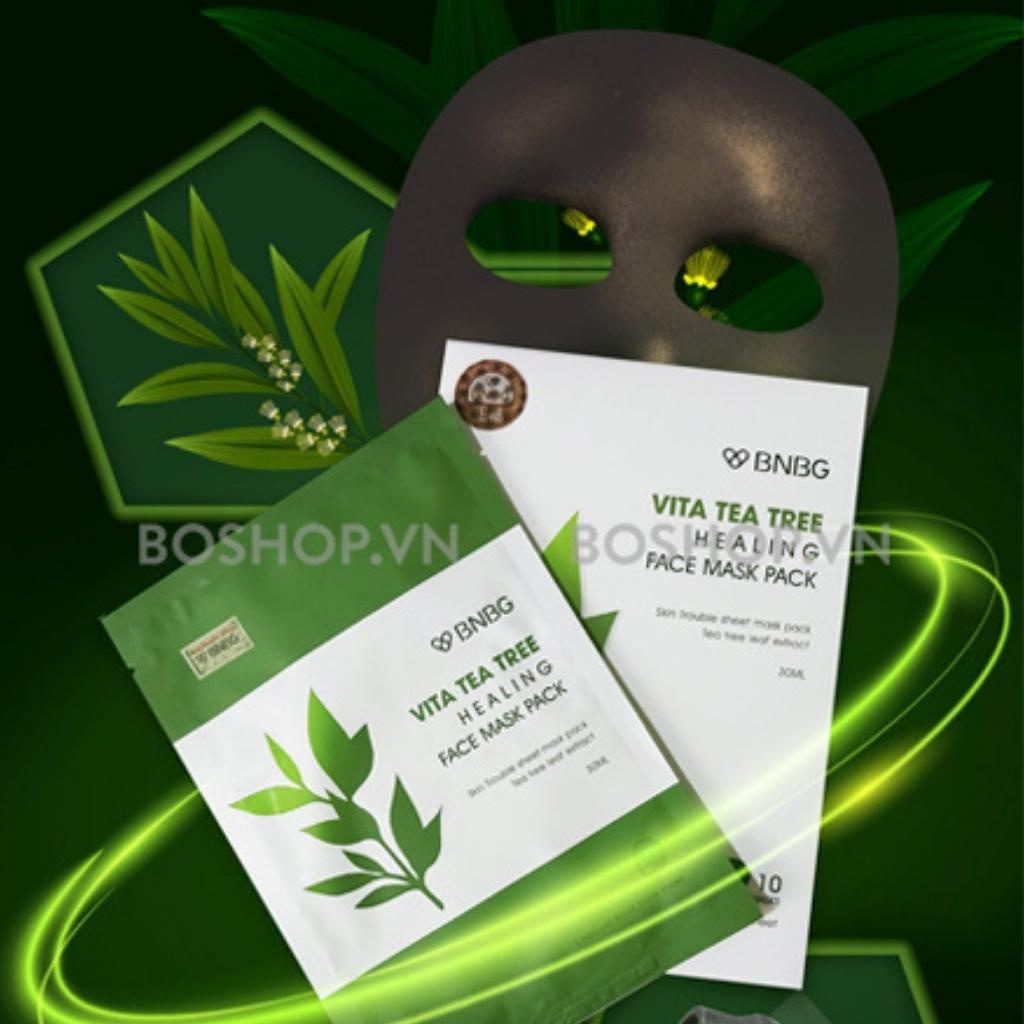 Mặt Nạ Tràm Trà BNBG Thải Độc, Giảm Mụn Vita Tea Tree Healing Face Mask Pack  30ml