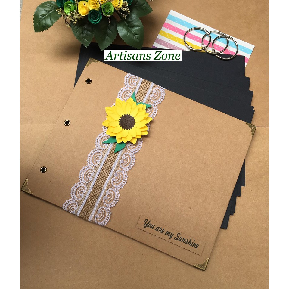 Giấy Scrapbook màu đen định lượng 300gsm (kích thước: 18cm x 26cm or 24cm x 25cm) - Set 10 tờ