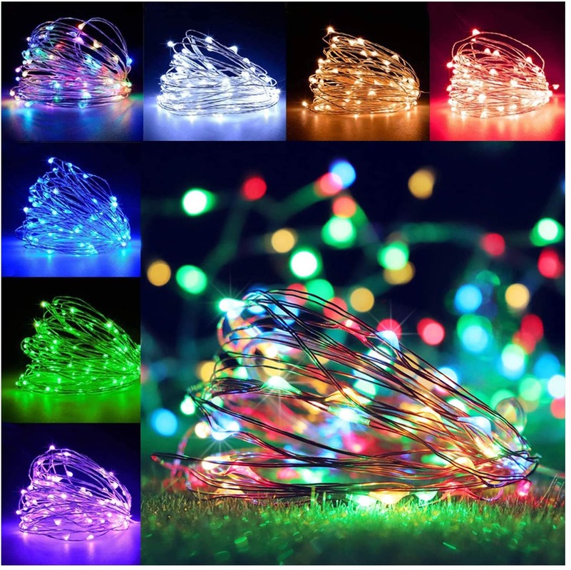 Dây đèn led 10m với 100 bóng dùng trang trí nhà cửa dịp năm mới