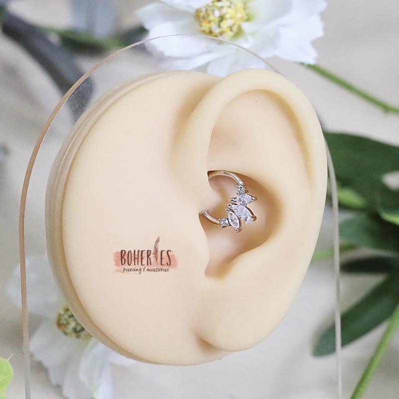 Boheries/Khuyên tai Daith/Septum bạc 925