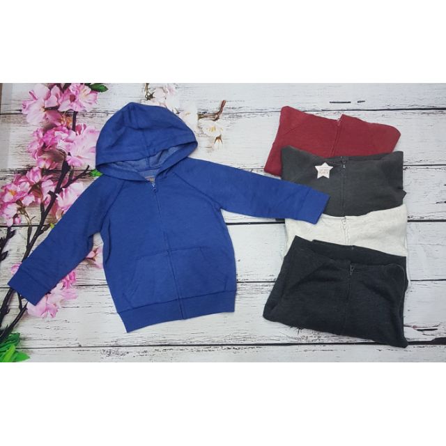 Áo Nỉ Mũ Kéo khóa Bé trai 2Y, 3Y, 5Y
