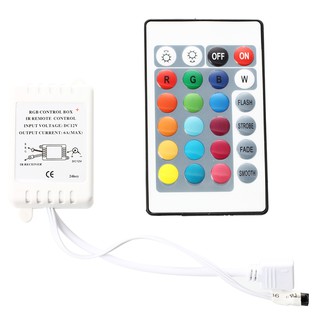 Điều Khiển Từ Xa Ir Với 24 Phím Bấm Cho Dây Đèn Led Rgb