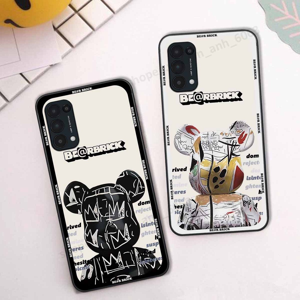 Ốp Oppo Reno5 4G / Reno5 5G / Reno 5 be@r brick mars thời trang, ốp lưng điện thoại viền dẻo siêu chất