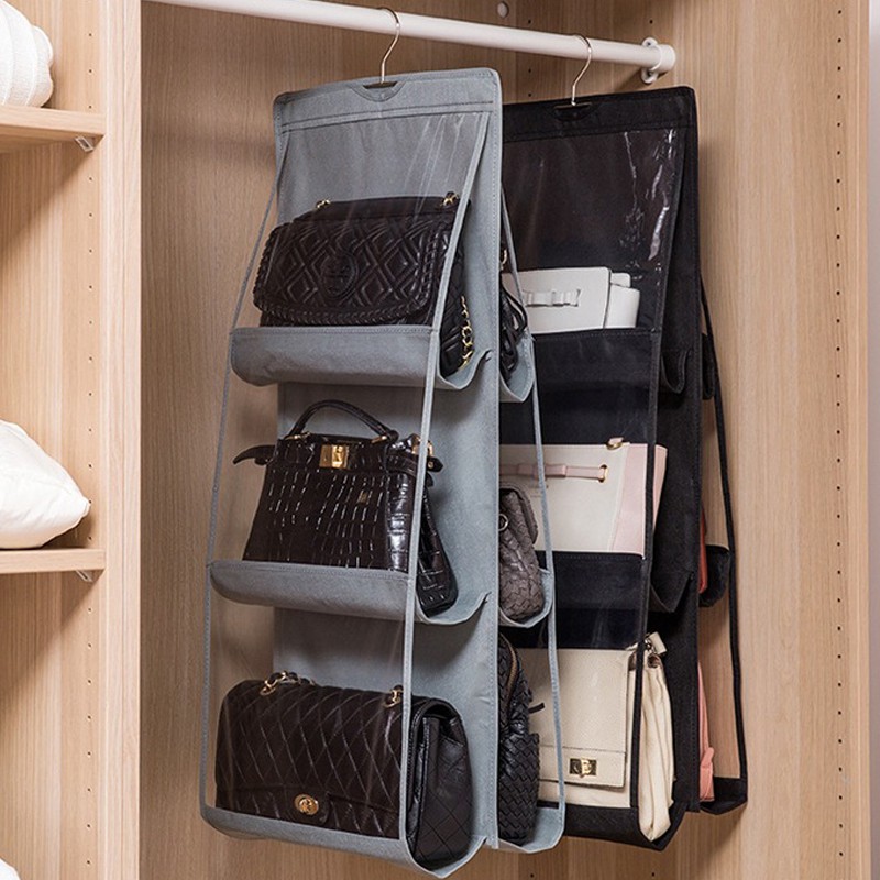Túi đựng túi xách chống bụi gồm 6 ngăn với thiết kế hai mặt đa năng