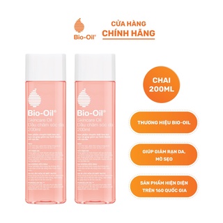 [CHÍNH HÃNG] - Combo 2 BIO-OIL SKINCARE OIL 200ML (Chai/200ml) - Dầu Chăm Sóc Da Làm Giảm Rạn Da, Mờ Sẹo, Đều Màu Da
