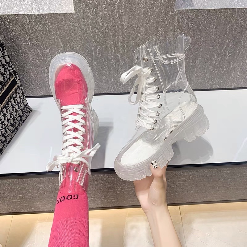 Giày boots trong suốt nữ phong cách, thời trang 2021 cực hot | BigBuy360 - bigbuy360.vn