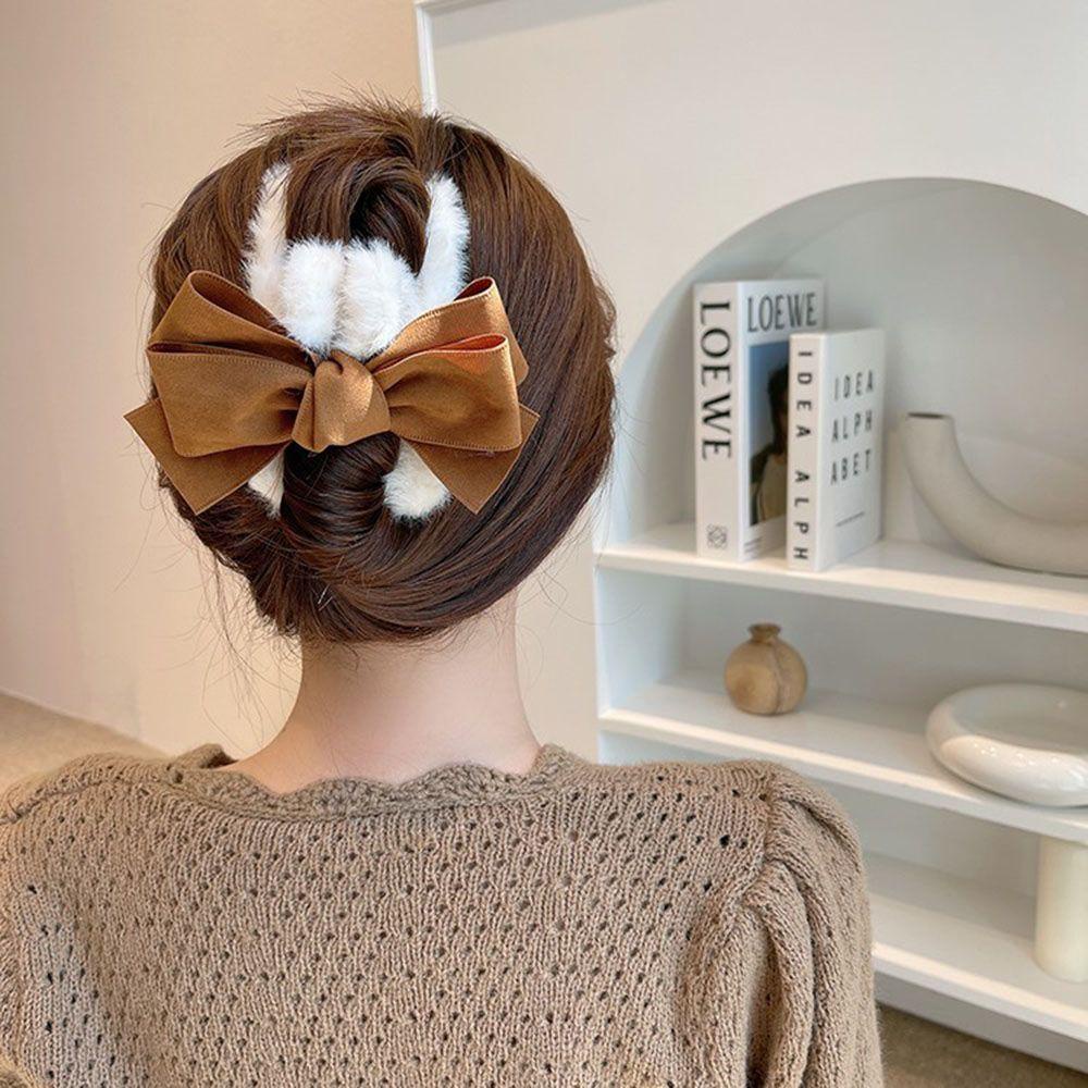 Kẹp Tóc Phối Lông Thời Trang Xinh Xắn Cho Nữ