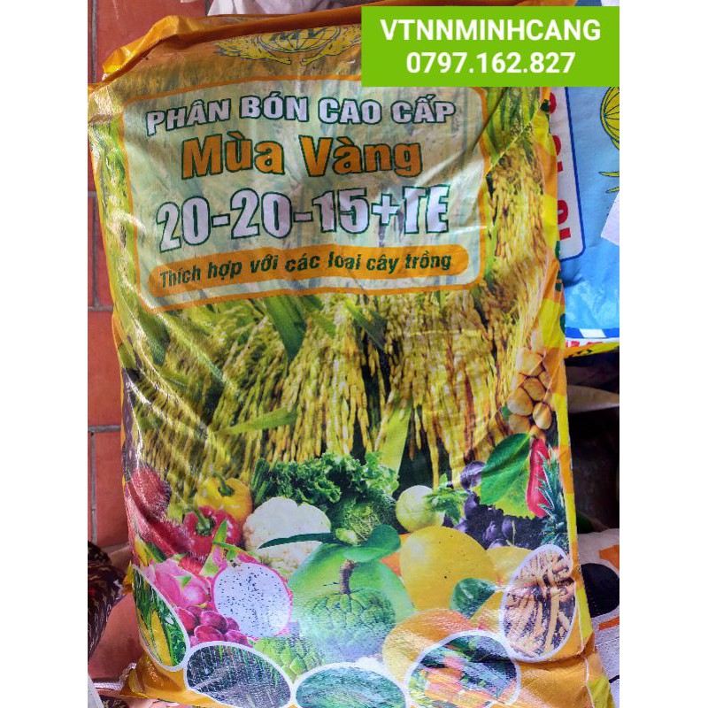 PHÂN BÓN 3 MÀU NPK 20-20-15+TE (1kg/16.000đ)