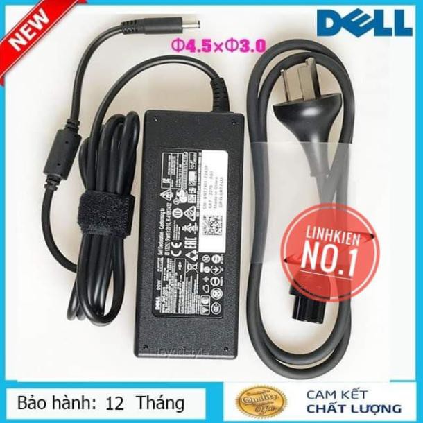 Sạc dell 4,62 kim nhỏ ⚜️FREESHIP⚜️ Sạc Laptop Dell 19.5V 4.62A (90w) Chân Kim Nhỏ Chính Hãng (Adapter Dell 19.5V - 4.62A