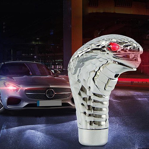 Tay nắm cần số xe ô tô có đèn LED hình đầu rắn