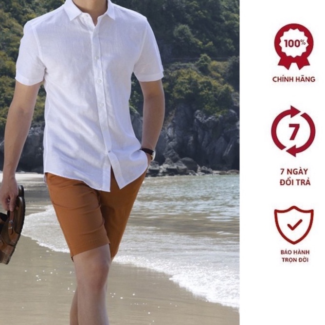 Quần short nam DGCs cạp vuông kiểu dáng basic chất liệu cotton thoáng mát thoải mái vận động SQSBB07M