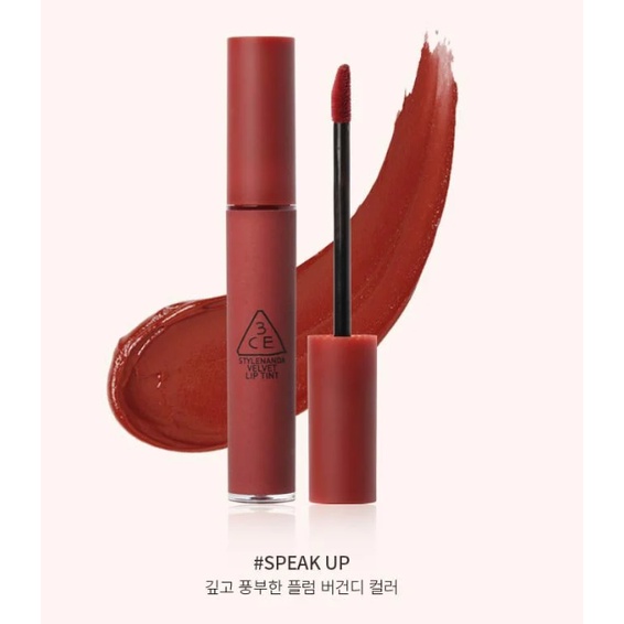 Son Kem Lì 3CE Velvet Lip Tint 4g Child Like - Private - Taupe - Pink Break - Save Me - Best Ever