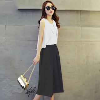 Quần Culottes Xếp Ly Cách Điệu
