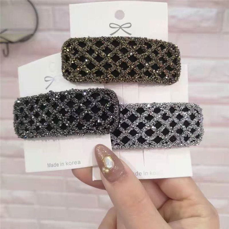 kẹp tóc màu đen xám