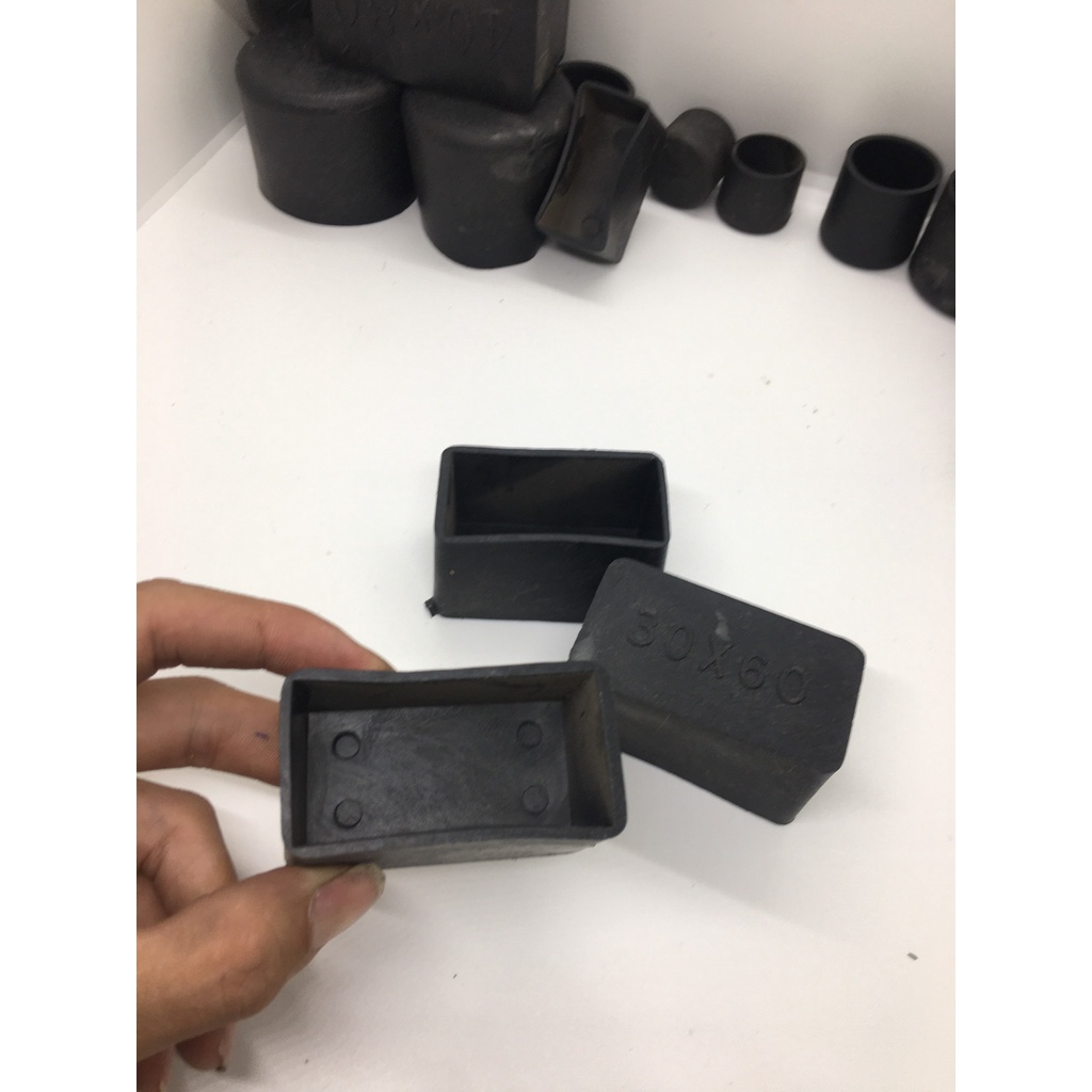 Combo 10 Chụp bịt cao su ngoài sắt hộp 30x60 Kimkhihocngan nút bịt đầu sắt hộp