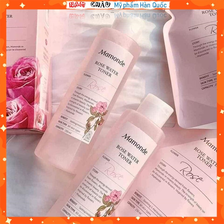 [Quà tặng 1C Khẩu Trang] Nước hoa hồng Mamonde Rose Water Toner cấp ẩm, làm mềm mịn da 250ml NPP Nam Châu | BigBuy360 - bigbuy360.vn