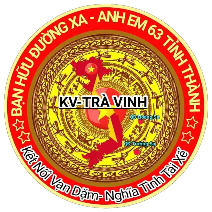 STICKER hình dán logo BẠN HỮU ĐƯỜNG XA, nhiều kích cỡ