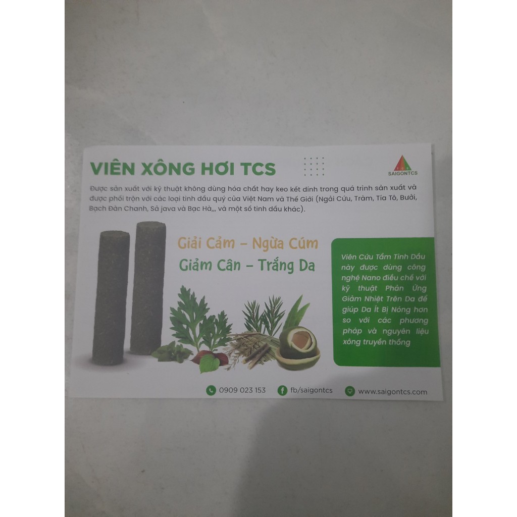 Viên xông hơi giải cảm ngừa cúm TCS