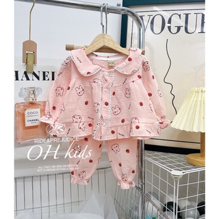 Đồ bộ xô muslin dài tay