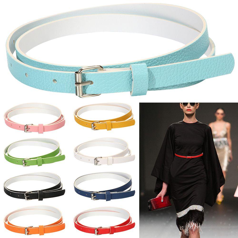 Thắt Lưng Mỏng Co Giãn Chỉnh Được Thời Trang Cho Nam Nữ