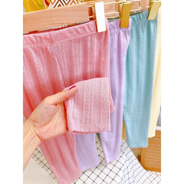 LEGGING THÔNG HƠI XUẤT NHẬT BÉ GÁI NHIỀU MÀU
