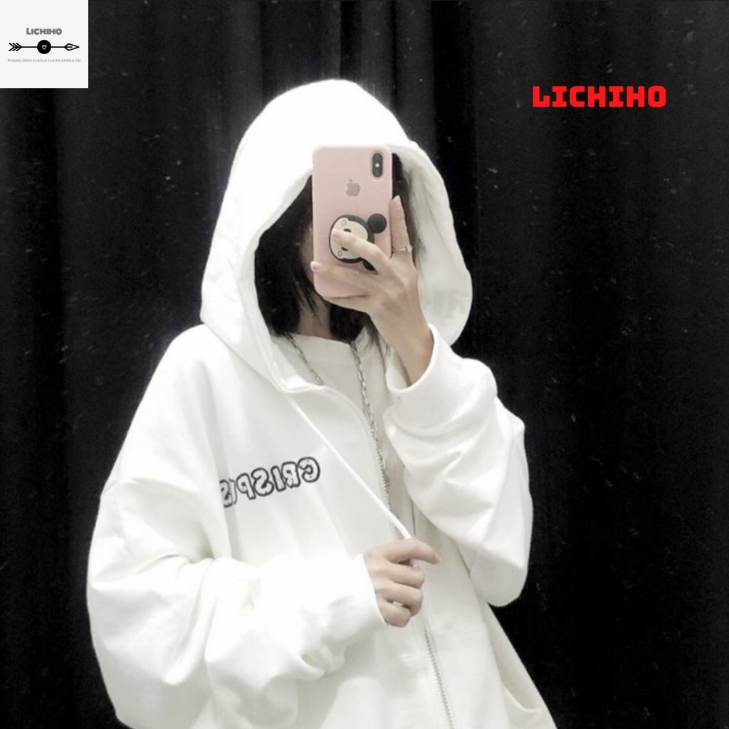 Áo hoodies dây kéo unisex fom rộng CRISPUS AKNM17 LICHIHO jacket nỉ nam nữ hottrend street style mềm mịn rẻ đẹp | BigBuy360 - bigbuy360.vn