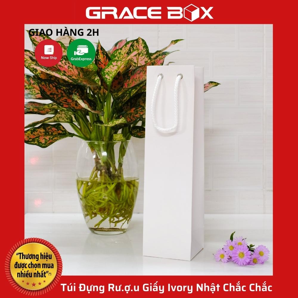{Giá Sỉ} Túi Đựng Rượu Giấy Ivory Nhật Chắc Chắc - Siêu Thị Bao Bì Grace Box