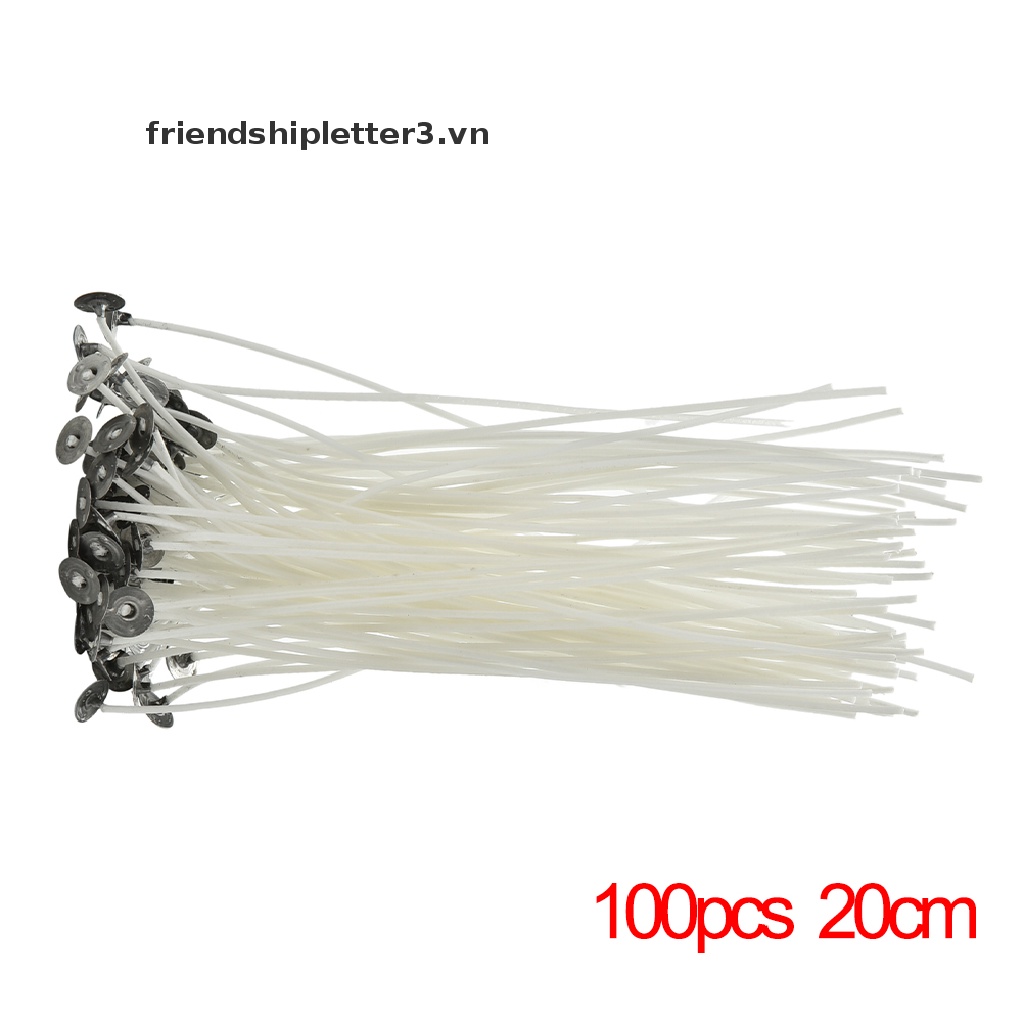 Set 100 Dây Tim Cotton 8 / 10 / 12 / 15 / 20Cm Làm Nến