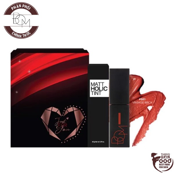 Hộp Quà Tặng Son Kem Lì Cao Cấp B.O.M Matt Holic Tint Gift Box 8.5g