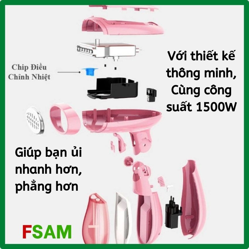 Bàn Ủi Hơi Nước ⚡️ 𝐅𝐑𝐄𝐄 𝐒𝐇𝐈𝐏 ⚡️ An Toàn Tiện Lợi 3060 - Là Thẳng Quần Áo Nhanh Chóng - Phù Hợp Với Mọi Loại Vải