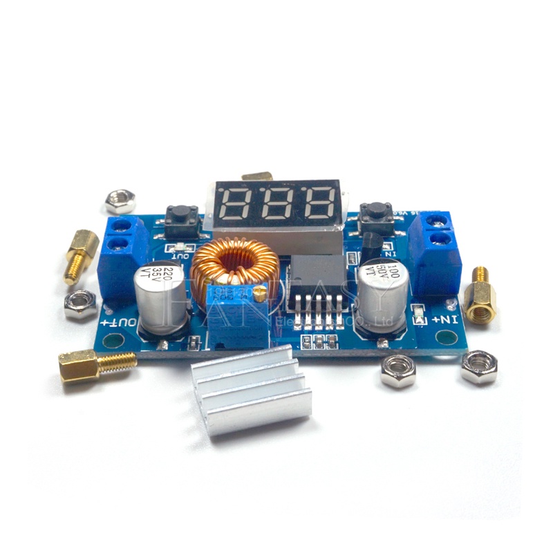 Mô Đun Hạ Áp 5A 75W DC-DC Kèm Vôn Kế Mới