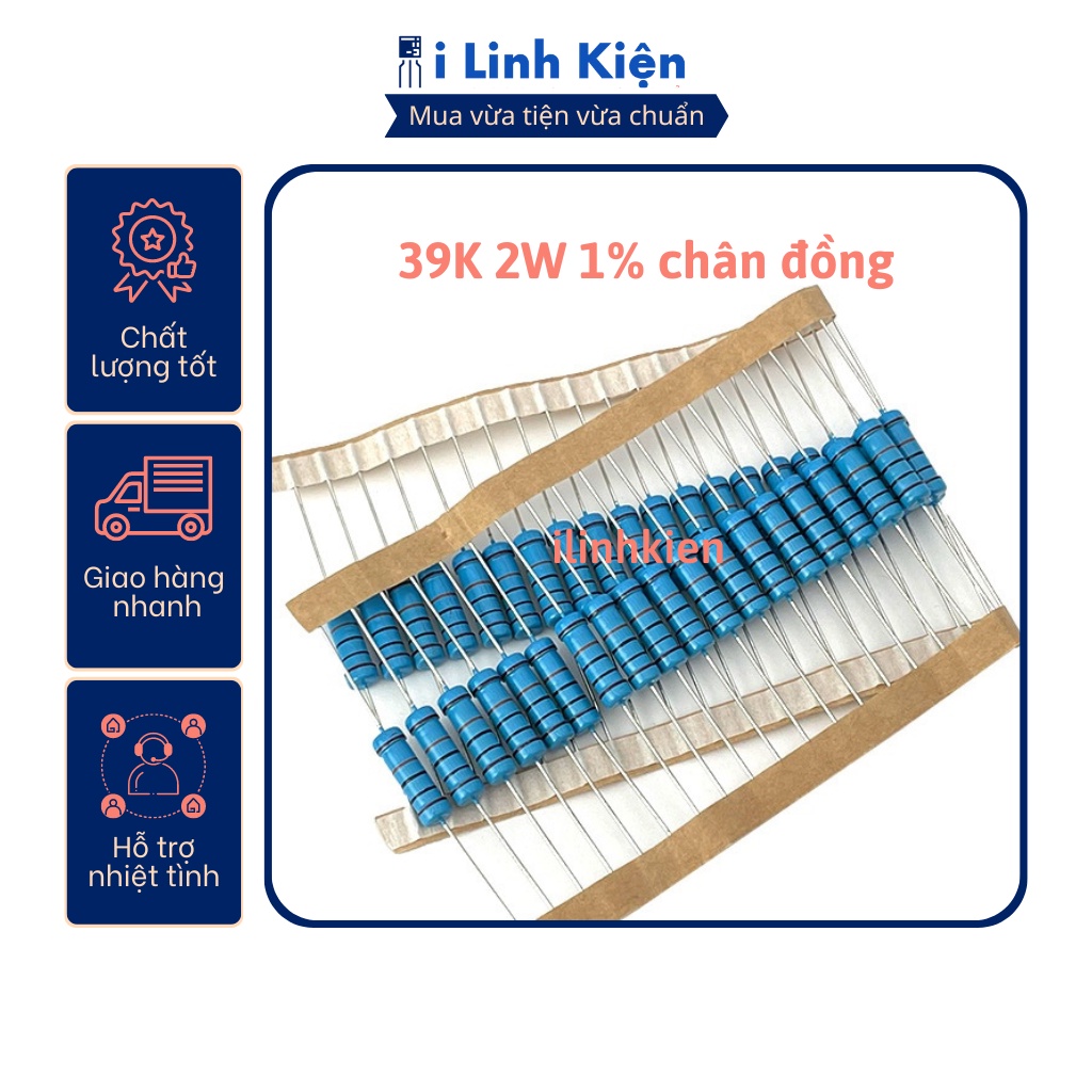 Điện trở vạch 2W 39K 1% chân đồng