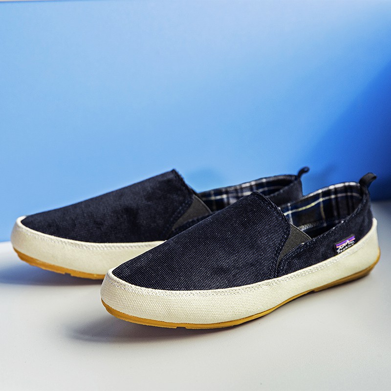 Simple Urban Men Driving Shoes Summer Slip on Loafer Leisure rubber outsole