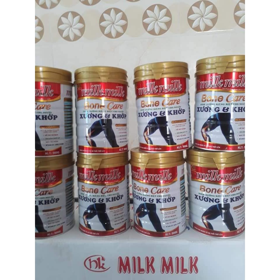 Sữa xương khớp Milkmilkgold lon 900g - Ngừa loãng xương, dùng được cho người tiểu đường - Hsd 2024