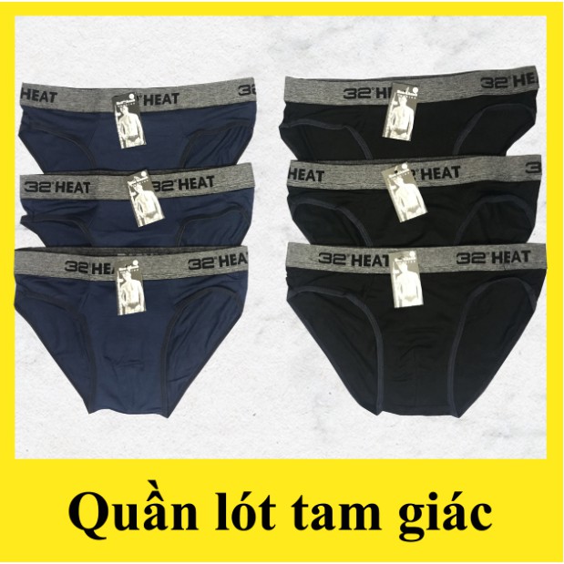  Quần lót tam giác Nam cotton 100% thông hơi 32 HEAT cao cấp