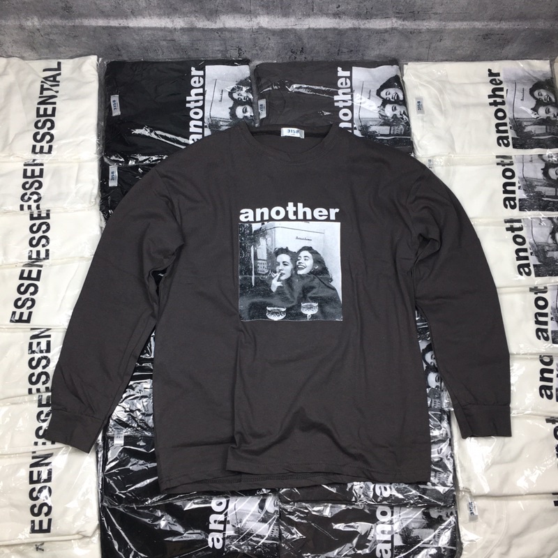 Áo thun dài tay another 3158 mặc nhóm cho nam nữ tay dài từ 40-70kg unisex. | BigBuy360 - bigbuy360.vn