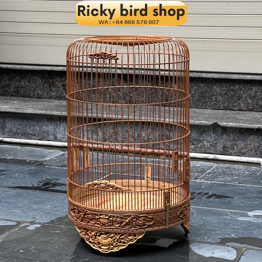 Lồng yến, chòe đất chạm lư đỉnh