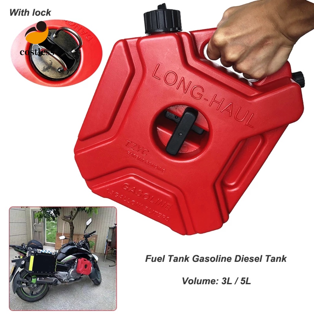 Bình Chứa Nhiên Liệu Dung Tích Lớn 3L / 5L Bằng Nhựa In Họa Tiết Jerry Cho Xe Hơi Xe Máy