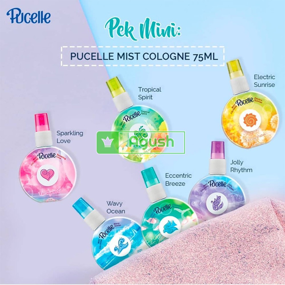 Nước hoa nữ bé gái mini thơm lâu chính hãng Pucelle Sparkling Love 75ml dịu nhẹ nhàng dạng xịt khô toàn thân giá rẻ