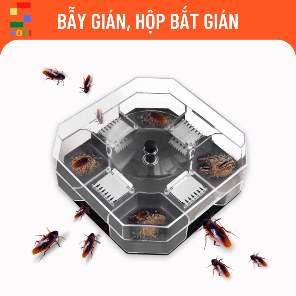 Bẫy Gián, Hộp Bắt Gián Thông Minh Không Dùng Hóa Chất. SONETS