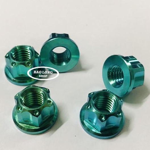 5 Ốc Tán TiTan GR5 6Li Xanh Lục Bảo (100%Titan)