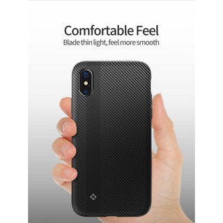 Ốp lưng sợi carbon thời trang cho IPhone X