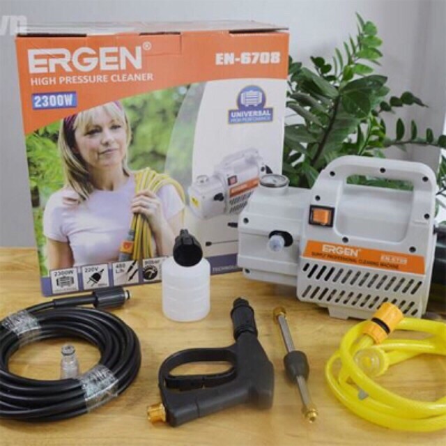 Máy xịt rửa xe hiệu ergen 2300w