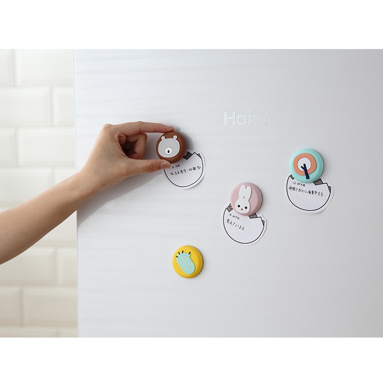 [ĐẸP-SẴN] Nam châm dán tủ lạnh, sticker chất liệu silicon hoạ tiết cute dùng để dính giấy nhớ trên tủ lạnh
