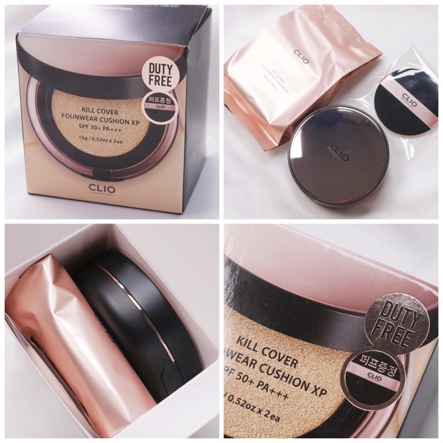 Phấn Nước Đa Năng Hiệu Ứng Mịn CLIO KILL COVER FOUNWEAR CUSHION XP SPF50+ PA+++ (15gx2) | BigBuy360 - bigbuy360.vn
