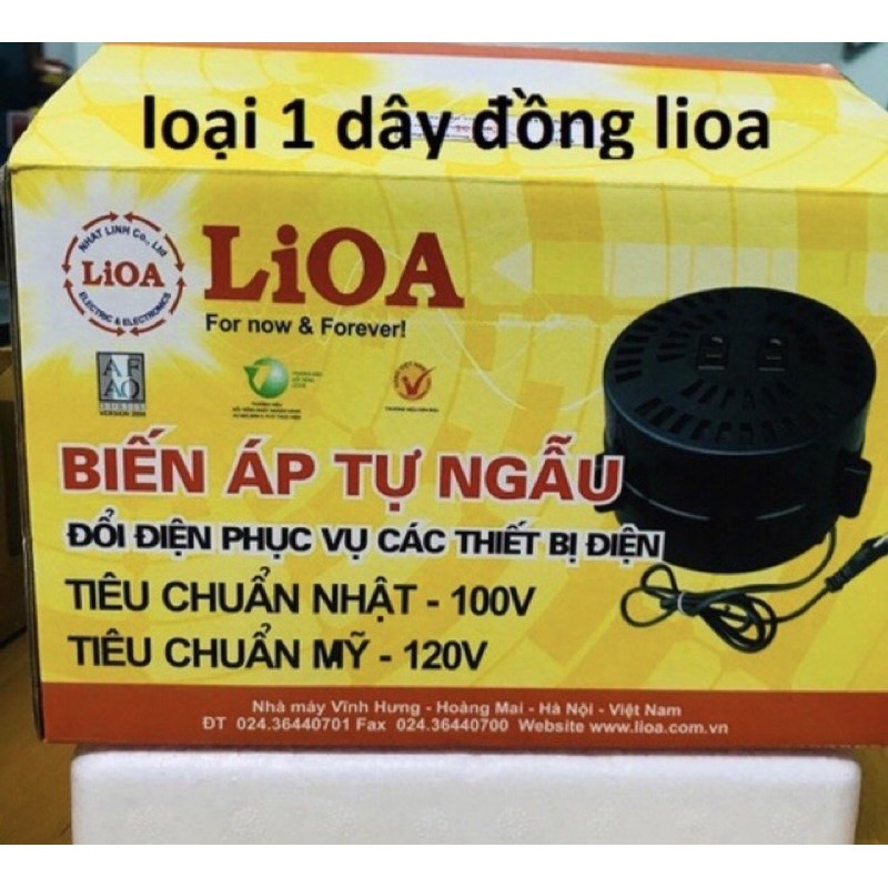 Biến áp lioa 1500w đổi nguồn điện 220v sang 110v 100v