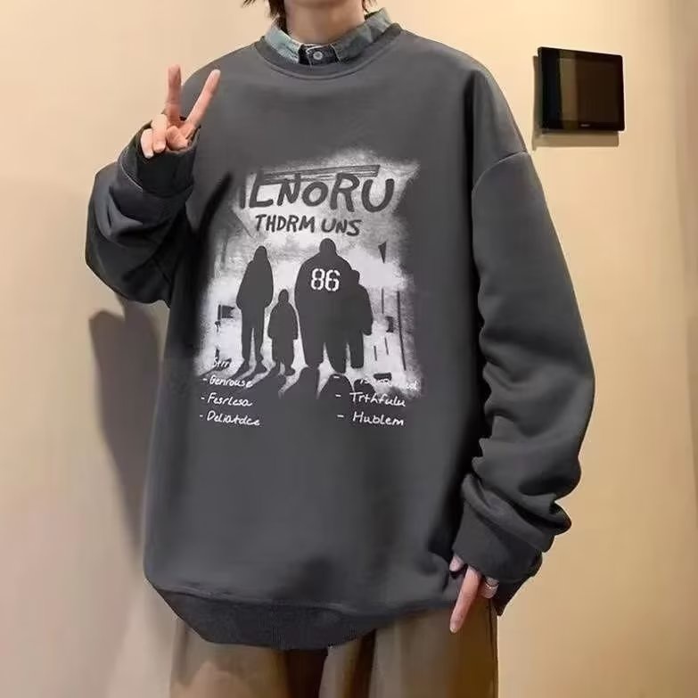 Áo Sweater In Chữ Phong Cách Hiphop Đường Phố Cho Nam